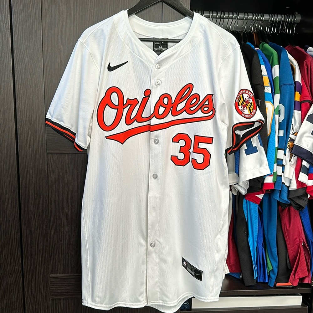 Adley Rutschman Baltimore Orioles Nike Home Elite Authentic 2024 - White - NWT